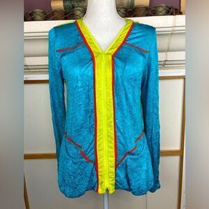 Aventures des Toiles NWT zip sport jacket European stretchy w/pockets rare